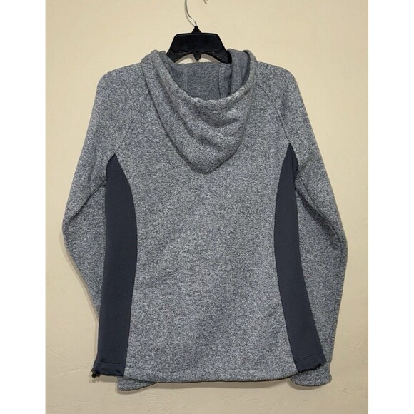 Naturals Reflections Sweater Woman’s Size M Fleece Lined Hooded Full Zip Grey - Picture 2 of 13